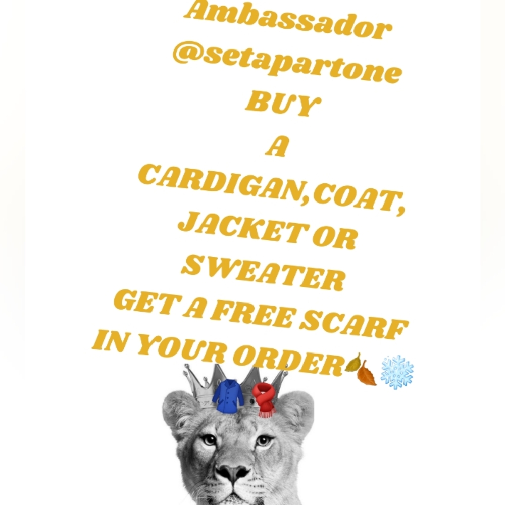 BUY A CARDIGAN,COAT,OR A JACKET